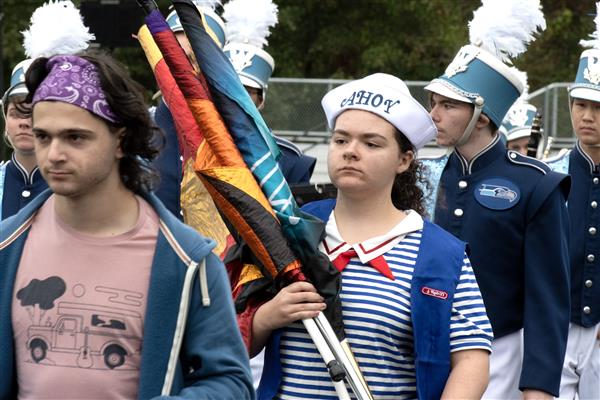 South River High School Marching Band Performing